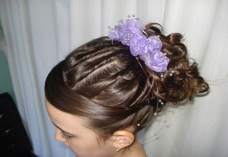 penteado simples pra formatura infantil