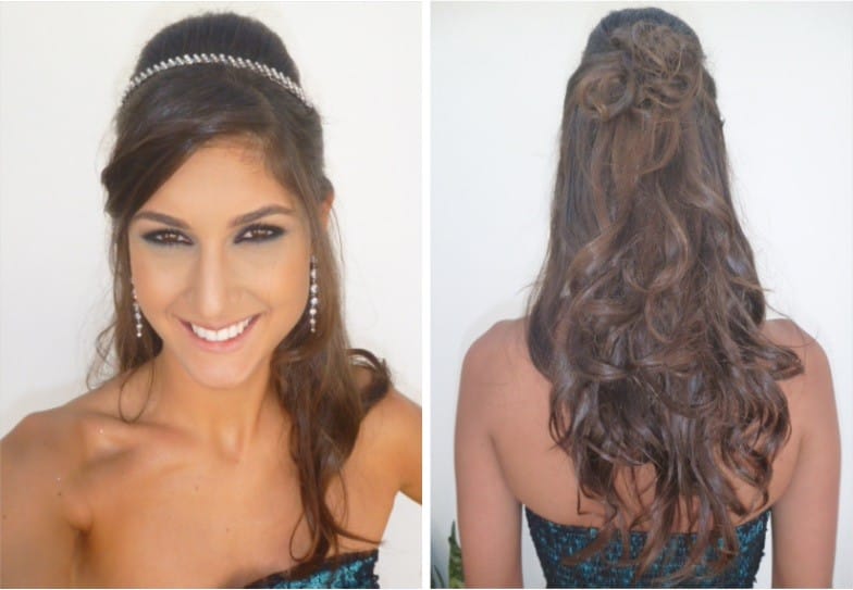 penteado simples pra formatura infantil